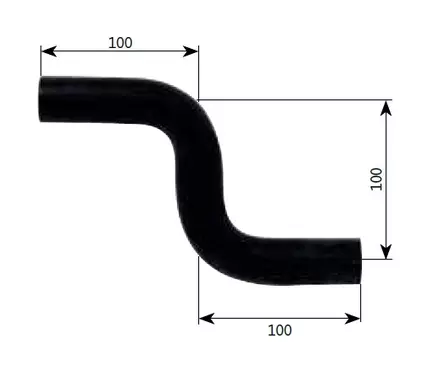 Alde kumi s-mutka 22 mm 100x100x100 mm - Nestekeskuslämmitysjärjestelmän osat - 340 - 1