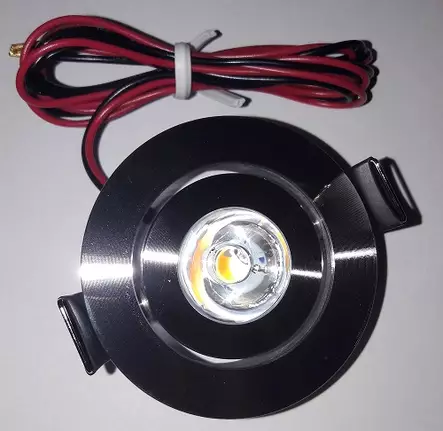 Kohdevalaisin upotettava 12V LED Kerstin kromi, ei katkaisijaa, as. aukko n. 42m - HOBBY VARAOSAT - 8940 - 1