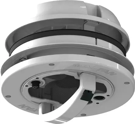 MaxxFan Dome Plus poistoilmaventtiili 12 V, valkoinen - Muut koriosat - 17580 - 1