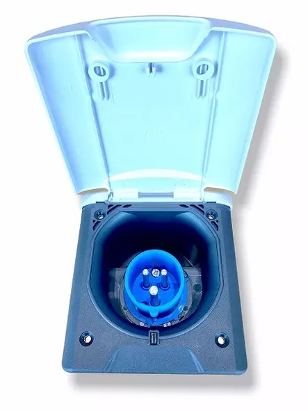 Rasia 230V CEE upotettava valkoinen, sisäänottorasia, Fiat bianco 2249 - HOBBY VARAOSAT - 9620 - 2