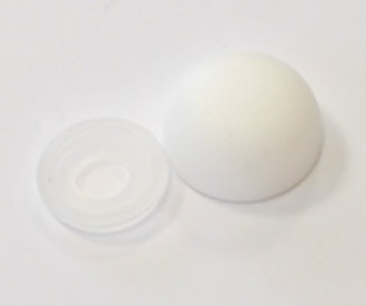 Ruuvin peitenappi valkoinen 14,5 x 11,5 ylä- ja alaosa, Korrex - HOBBY VARAOSAT - 16570 - 1