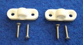 DWT teltan seinäkiinnike, 2kpl + ruuvit poikittainen silmukka - Telttojen lisävarusteita DWT - 1344 - 2