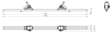 AL-KO skootteri/pp telineen lisäkouru AMC Teline Vario lisäkouru - Ilmajousisarjat/iskunvaimentimet - 13260 - 2