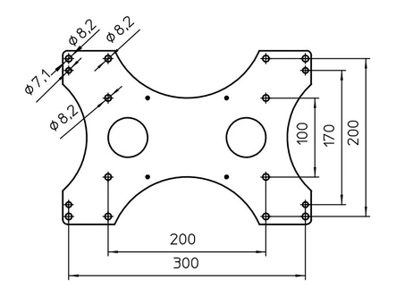 Kiinnityslevy Novus SKY N10 telineisiin - TV-TELINEET - 9830 - 3