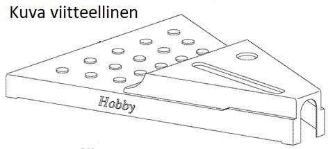 Aisakotelo 250 cm vaunuun, valkoinen pituus 99 cm, leveys 75 cm - HOBBY VARAOSAT - 3250 - 1