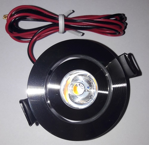 Kohdevalaisin upotettava 12V LED Kerstin kromi, ei katkaisijaa, as. aukko n. 42m - HOBBY VARAOSAT - 8940 - 1