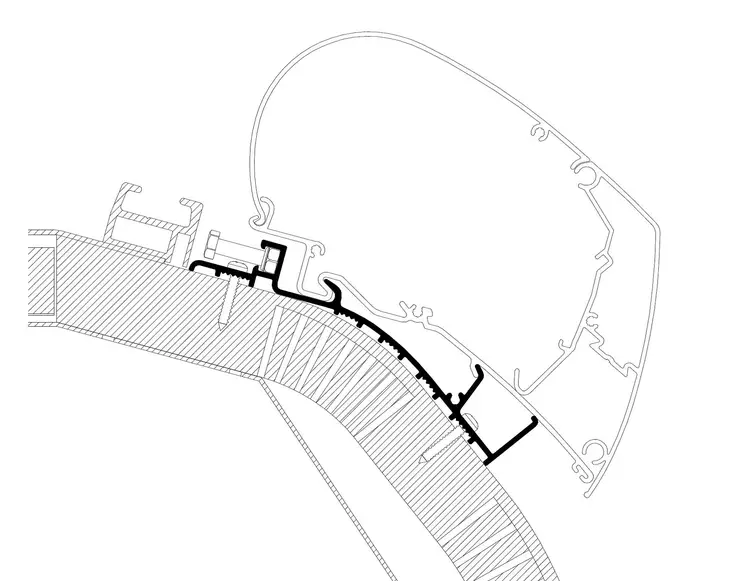 Thule kiinnityssarja Carthago 4,0 m, 2014- - Kattomarkiisien kiinnityssarjat - 8950 - 1