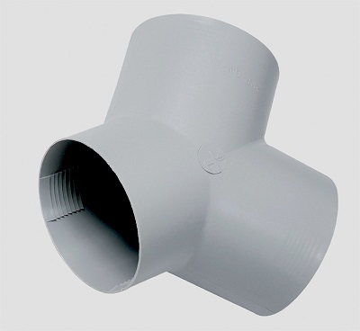 Truma Y-kappale 65/72 mm harmaa 65(72)/65(72)/65(72) mm - Ilmakeskuslämmityksen asennustarvikkeet - 13460 - 1