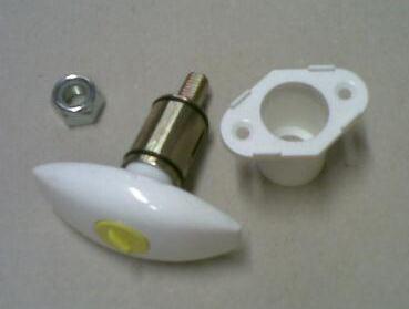 Luukun lukko Olive FF2 valkoinen ilman lukkopesää - Ovien ja luukkujen osat - 1480 - 1