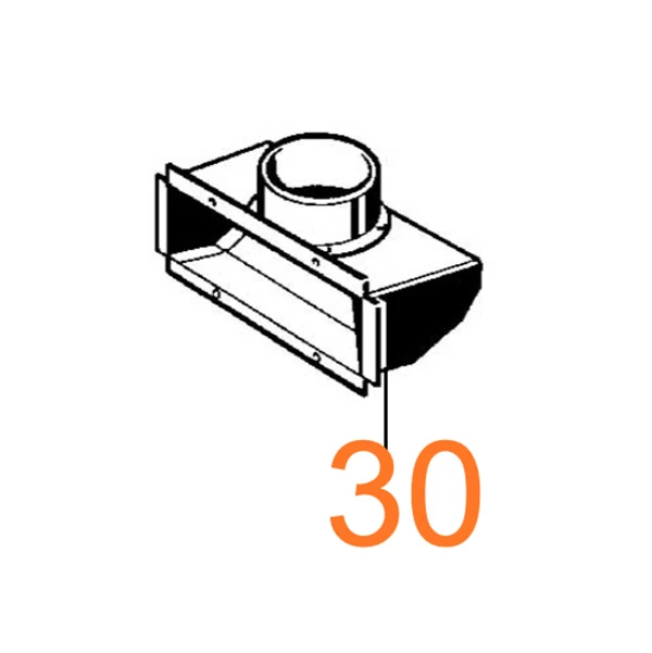 Air hood for load compartment heater - ILMALÄMMITYS - 14270 - 1