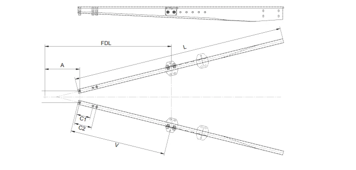 Aisapari Knott ZHL 27-A 2500mm Knott Aisapari 3500kg - Aisat ja aisavaa'at - 18520 - 1