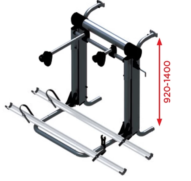 Polkupyöräteline Lift Off Road Black Edition 12 V. Korkeus 920-1400 mm - BR-Systems - 25030 - 1