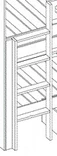 Vuoteen tikkaat Visby oak 1260x394 mm - HOBBY VARAOSAT - 25561 - 1
