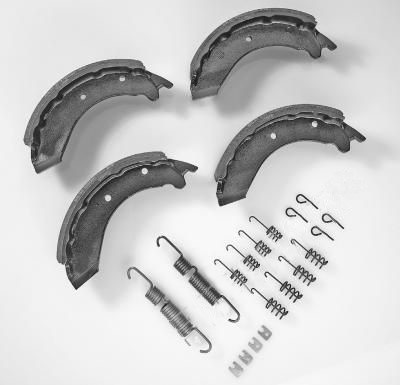 Jarrukenkäsarja AL-KO/Knott alkuperäinen 4 kenkää ja jouset 3081, set 77 - AL-KO - 16890 - 2