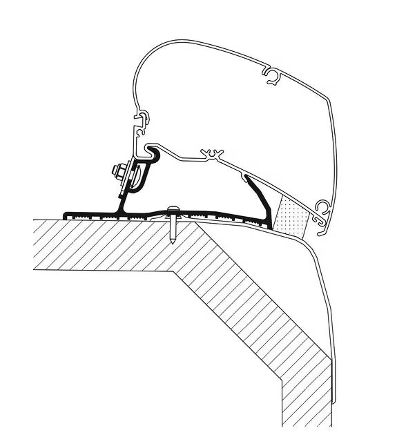 Thule kiinnityssarja Laika Ecovip 2x 50cm + 2x 27cm - Kattomarkiisien kiinnityssarjat - 18451 - 1