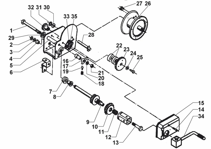 Bricka akselille 352976 1201A Vinssin - Varaosat - 24211 - 1
