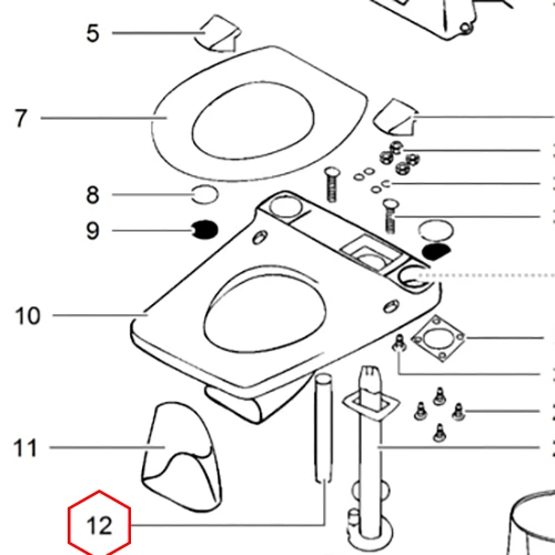 Thetford täyttöputki Electra Magic 1/8*1-1/8*9.5, 22x28 - Electra Magic varaosat - 731 - 1