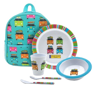 Flamefield lastenastiasto Camper Smiles, 6 osaa - Ruokailu ja kattaus - 21372 - 1