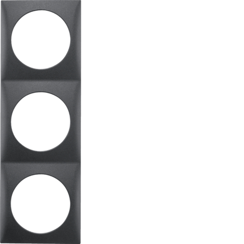 Berker kehys 3-osainen antrasiitti matta - Sähkörasiat, pistokkeet - 11142 - 1