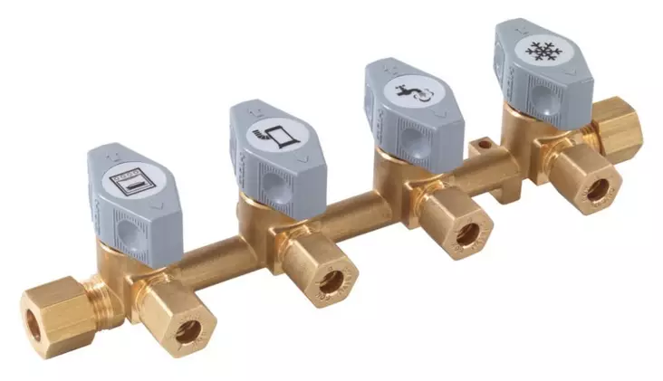 Gok neloissulkuhana 8mm kaasuputkelle 8mm / 4 x 8mm - Kaasujärjestelmän tarvikkeet - 282 - 1