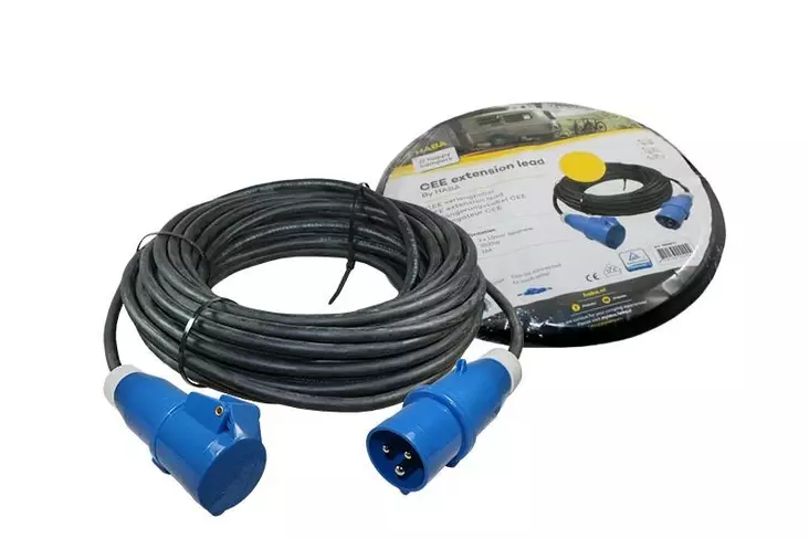 Liitäntäjohto 25m/3x2,5 mm², CEE/CEE myyntipakkauksessa - Liitäntäjohdot, jatkojohdot - 16842 - 1