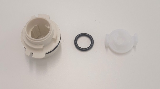 Thetford lukkosylinterin runko, luukut D3-6 FF2, kermanvalkoinen RAL 9001 - Ovien ja luukkujen osat - 792 - 1