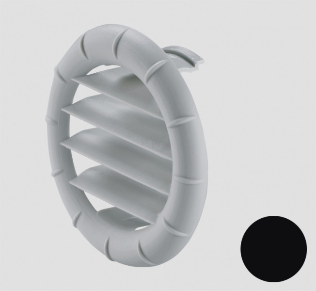 Truma suunnattava ritilä päätesuuttimeen musta - Ilmakeskuslämmityksen asennustarvikkeet - 14722 - 1