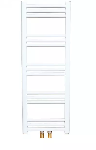 Alde pyyhekuivain valkoinen 840x300 mm, 250 W, ei termostaattia, liitokset 22 mm - NESTEKESKUSLÄMMITYS - 15183 - 1