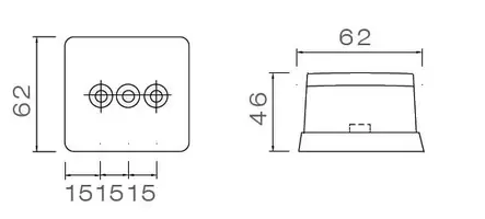 Aspöck squarepoint pun/valk 12v Squarepointt pun/valk - Aspöck - 11063 - 2