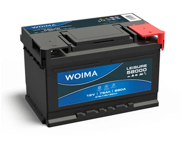 Akku 75Ah, 680A(EN) (–/+) 12v Woima vapaa-ajan akku 278x175x190mm - Akut, laturit, akun valvonta  - 24383 - 1