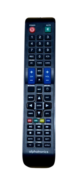 Alphatronics kaukosäädin SL-XX DSB/DSB+ ja T-XX SB/SB+ - Alphatronics - 23593 - 1