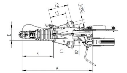 Työntöjarru knott KFG 27 Z 2700KG vetopää - Knott - 25593 - 2
