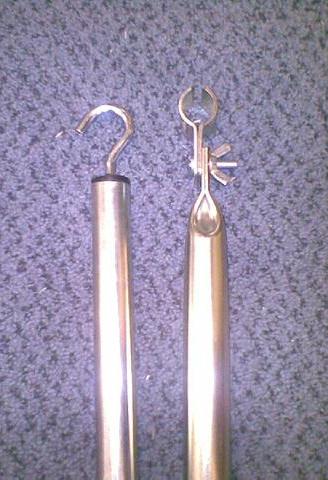 DWT vaakatanko 22x1 mm, teräs, 170-260 cm koukku/koura - Telttojen lisäputket ja sarjat - 6833 - 1