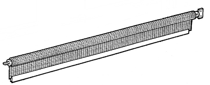 Hyttysverho 550x600mm S4, D Lux - Ikkunat ja osat - 21403 - 1
