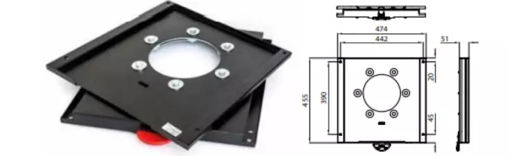 Kääntymismekanismin käsijarrun adapterisarja Ford Transit alkaen 2014> - Kääntymismekanismit - 21493 - 1