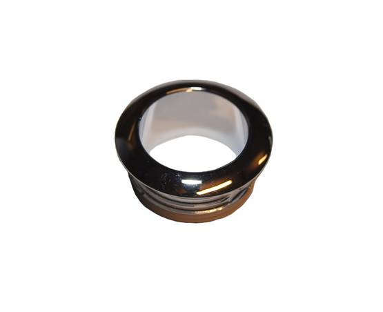 Kaapin lukon nupin kaulus, kromi Push-lock mini - HOBBY VARAOSAT - 8152 - 1