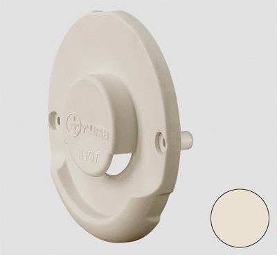 Truma seinäläpiviennin ulko-osa, kermavalkoinen - Combi-lämmittimien varaosat - 10013 - 1