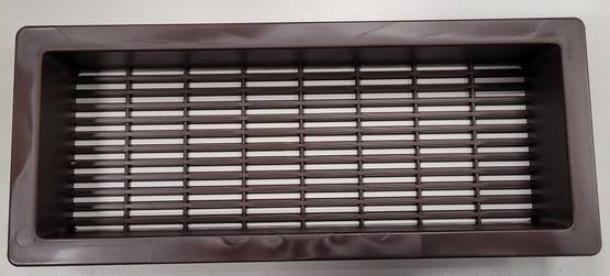 Tuuletusritilä 240 x 100mm, ruskea Asennusaukko n. 216x77mm, syvyys 30mm - HOBBY VARAOSAT - 3277 - 1