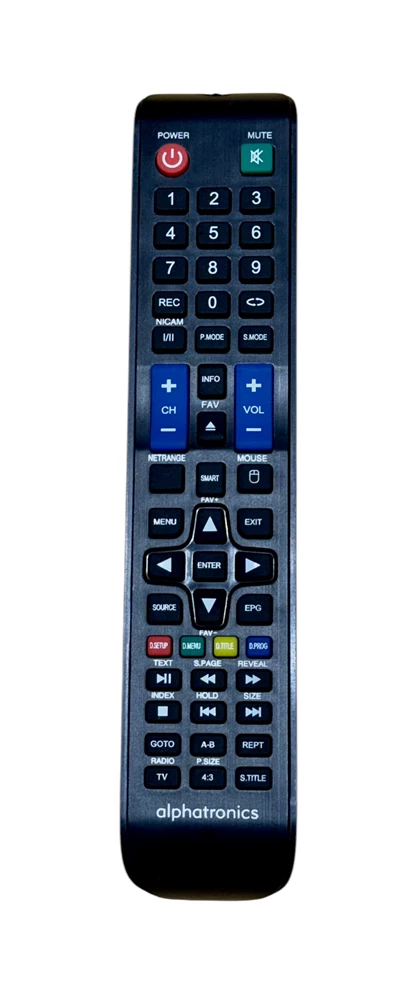 Alphatronics kaukosäädin SL-XX DSB/DSB+ ja T-XX SB/SB+ - Alphatronics - 23593 - 1