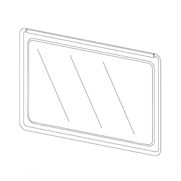 Ikkuna 740x360, ei salpoja ym osia 04.10.603.90.68.52.000, Polyplastic - HOBBY VARAOSAT - 3973 - 1