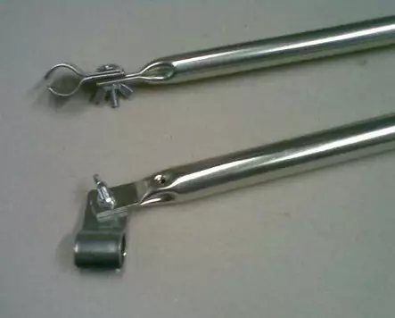 DWT vaakatanko 22x1 mm, teräs, 115-200 cm veranta/kattoputki, koura/koura - Telttojen lisäputket ja sarjat - 1364 - 1