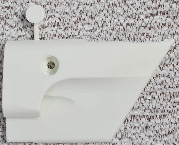 Helmalistan pää vasen valkoinen 91x56mm, 01100L-91KPA60, vasen etu, oikea taka - HOBBY VARAOSAT - 9174 - 1