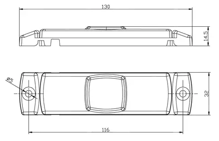 Sivuvalo keltainen Fristom 12-36V - Fristom - 23944 - 2