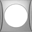 Berker kehys kromi kiiltävä 59.5x59.5 mm, reikä 42.5 mm - Sähkörasiat, pistokkeet - 11144 - 1