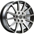 Tomason vanne TN1F130X5 keskirei78,1mm 6,5X16 Ducato musta Täyskiilt 1161853-J - Alumiinivanteet - 16374 - 1