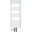 Towel heater alu. w. thermostat white - NESTEKESKUSLÄMMITYS - 15184 - 1