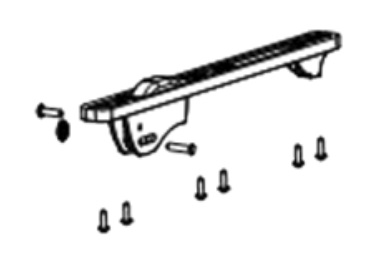 Kiinnityslevysarja Midi Heki, sankakäyttöiseen, 2 kiinnityslevyä - Kattoluukut ja osat - 17724 - 1
