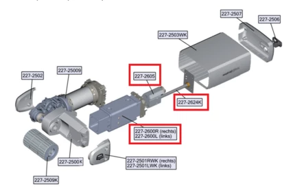 Reich vaununsiirtimen kytkentäjärjestelmä vasen Infinity 3,5 - Vaununsiirtimet Reich - 25205 - 1