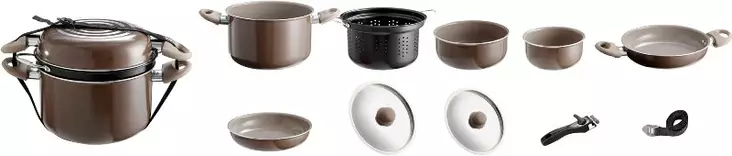 Brunner kattilasarja Chocolate 9+1 - Ruoan valmistus ja säilytys - 7485 - 1