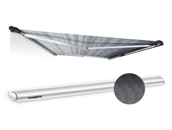 Dometic Markiisi PR 2000 3,75x2,50, grey Perfectroof, valkoinen kotelo - Kotelomarkiisit katolle Dometic - 16995 - 1